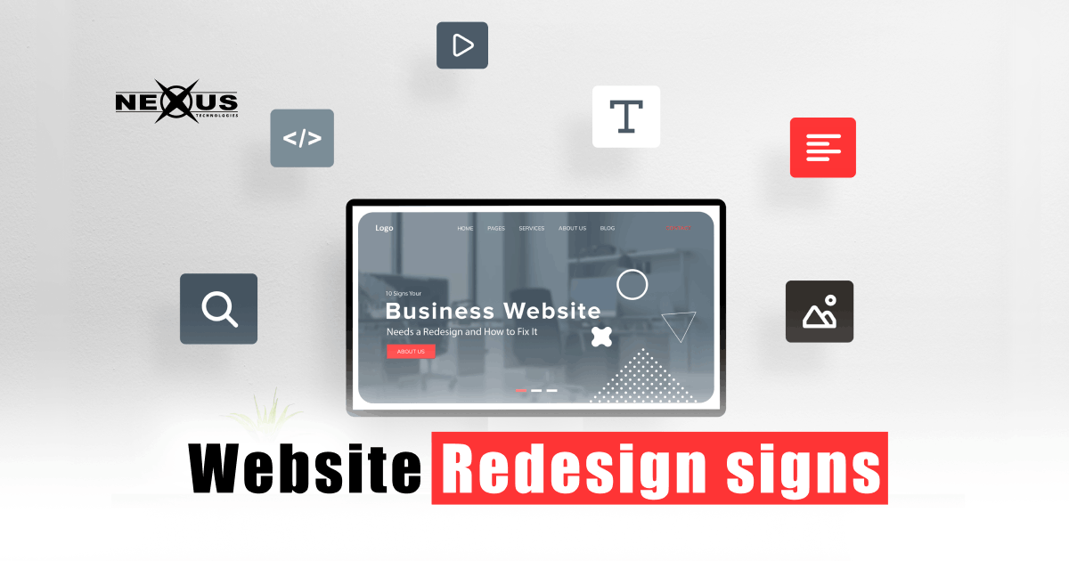 website redesign signs